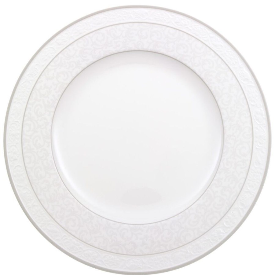 Maison villeroy & boch Art De La Table | Gray Pearl Assiette Plate Blanc