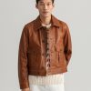 Homme gant outlet Manteaux & Vestes | Leather Ike Jacket Marron