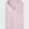 Homme figaret Chemises | Chemise Ajustee Rayee Rose