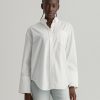 Femme gant outlet Chemises & Blouses | Relaxed Fit Wide Cuff Shirt Bleu