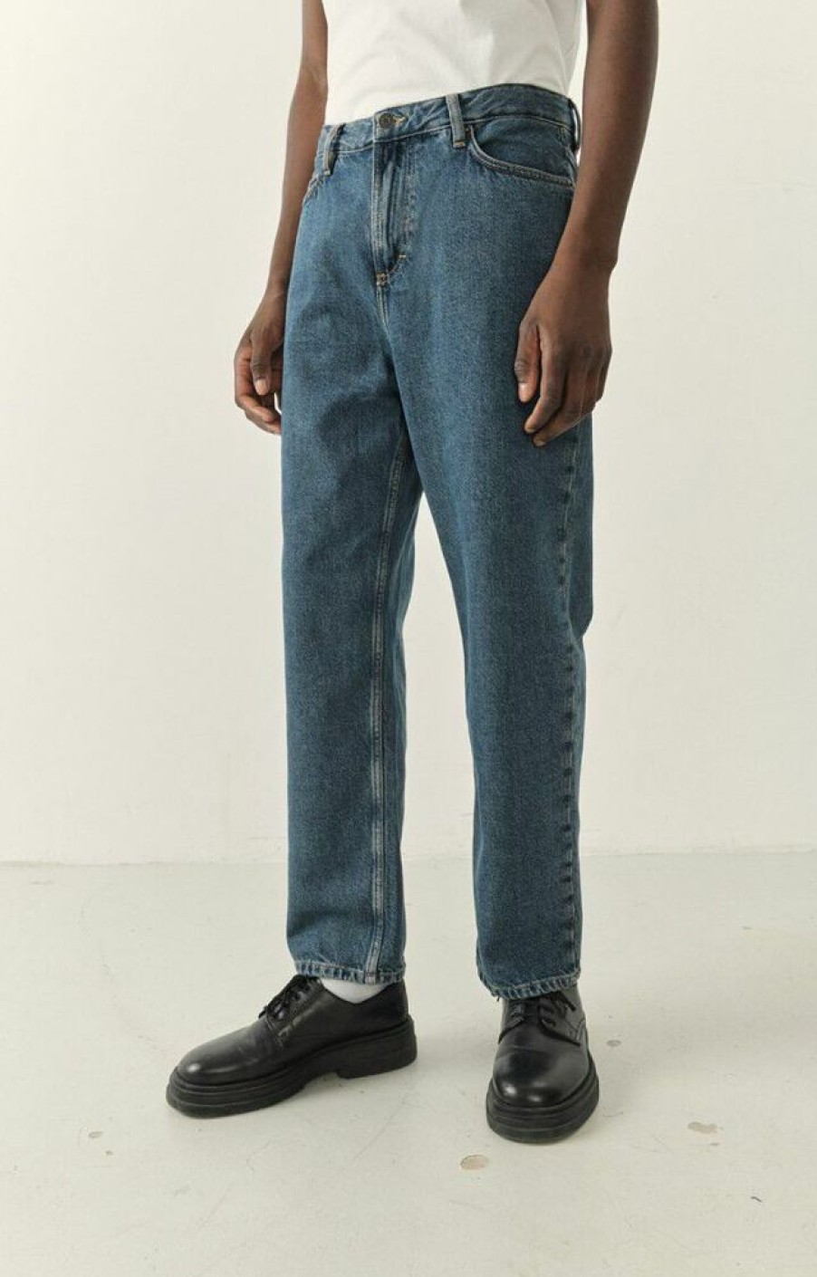 Homme american vintage Pantalons | Jean Droit Homme Joybird Bleu