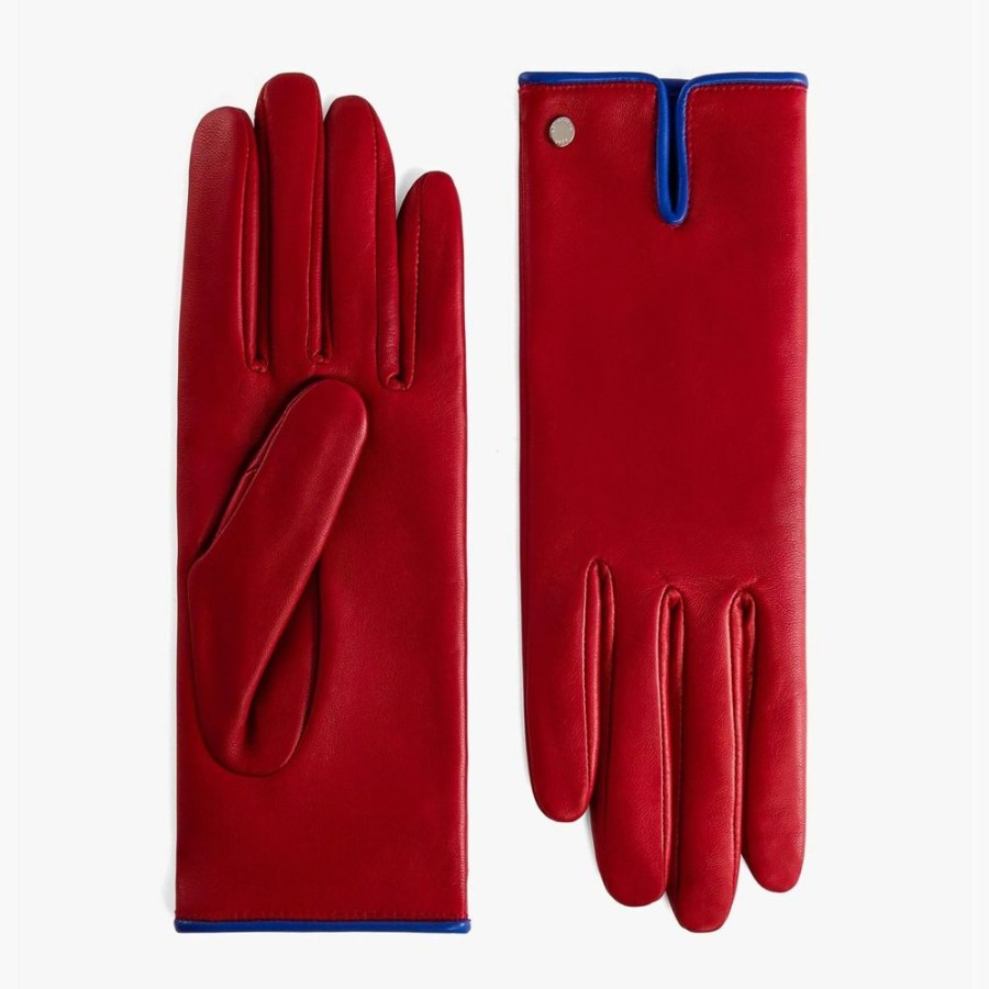 Femme le tanneur Gants | Gants Femme En Cuir D'Agneau Multicolore