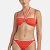 Femme aubade Soutien-Gorges | Haut De Maillot Bandeau La Baie Des Vagues Rouge