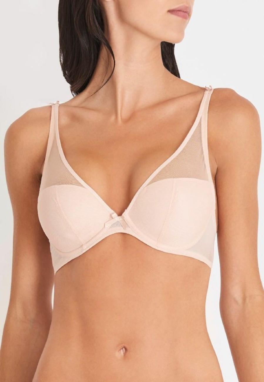 Femme aubade Soutien-Gorges | Soutien-Gorge Triangle Plunge Nudessence Rose