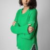 Femme zadig&voltaire Pulls & Gilets | Pull Northa Cachemire Vert