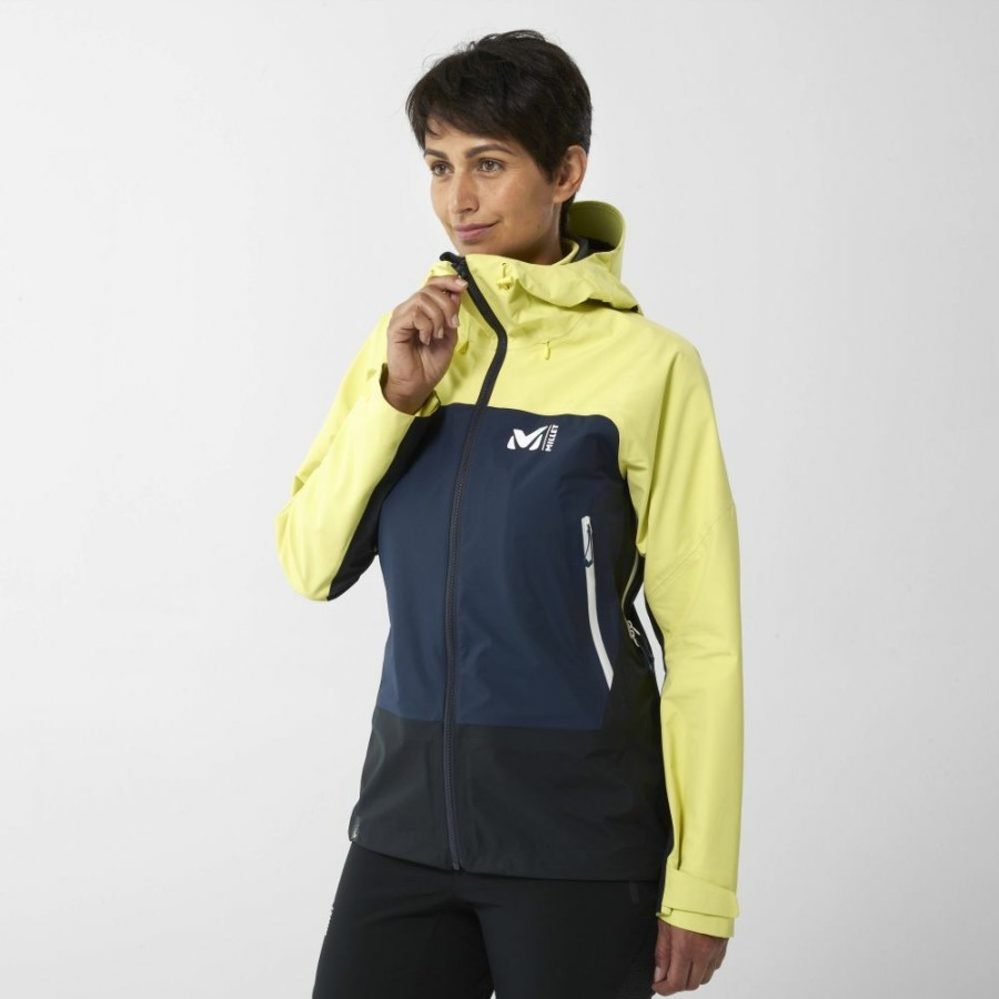 Femme millet Vetements | Veste De Protection Kamet Gtx Jk W Jaune