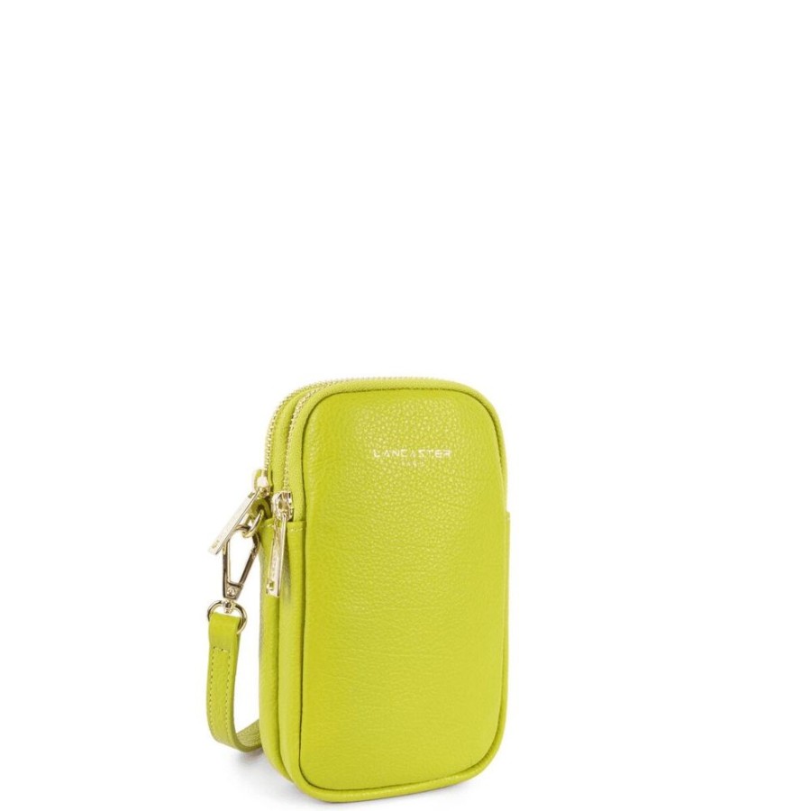 Femme lancaster Pochettes | Pochette Smartphone Zippe Dune Jaune