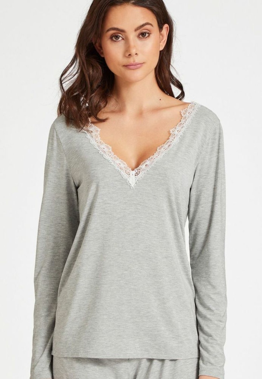 Femme aubade T-Shirts | Top Manches Longues Sweet Bliss Gris