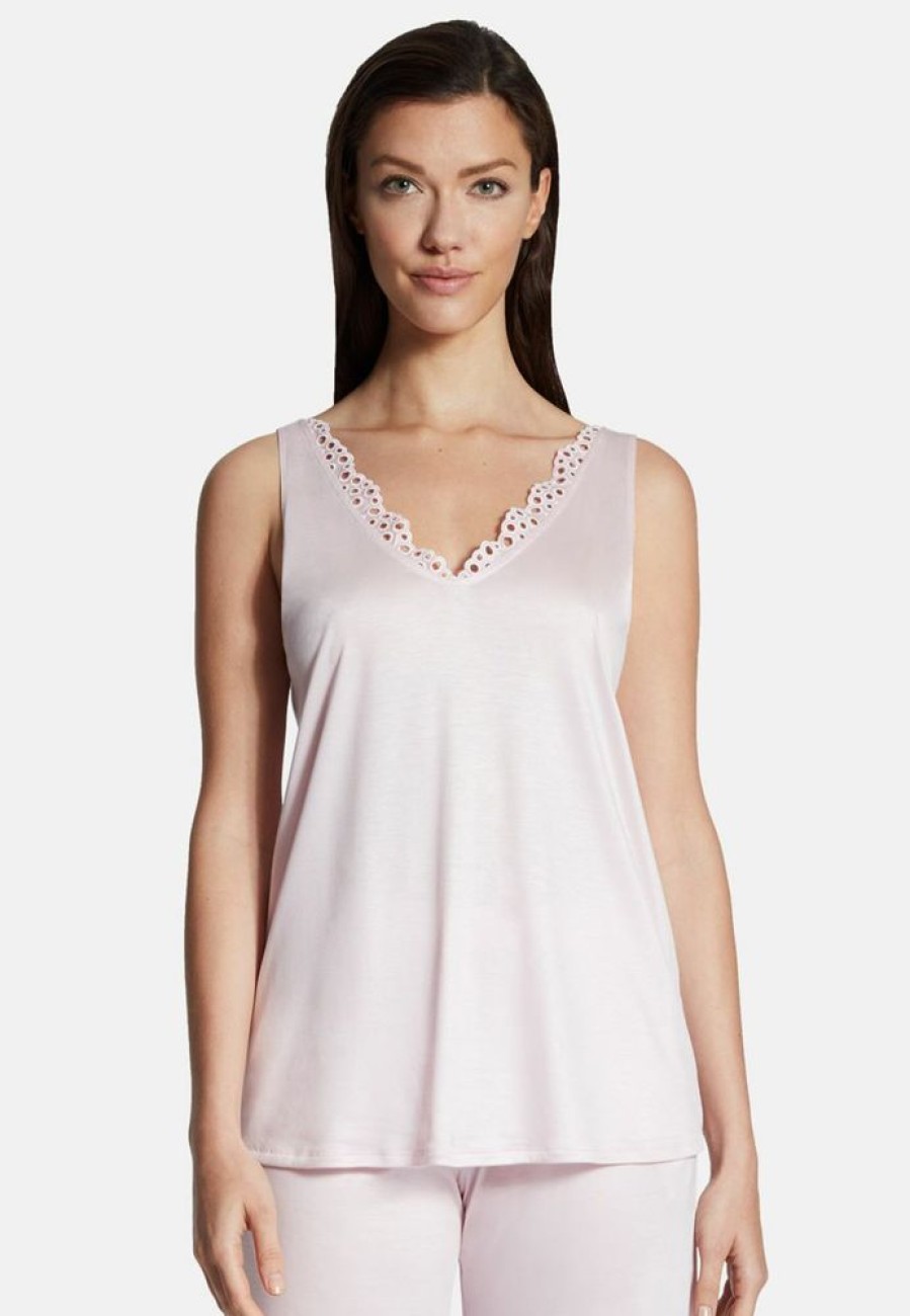 Femme aubade T-Shirts | Top En Tencel Bulle De Douceur Rose