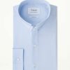 Homme figaret Chemises | Chemise Contemporaine En Fil-A-Fil Bleu