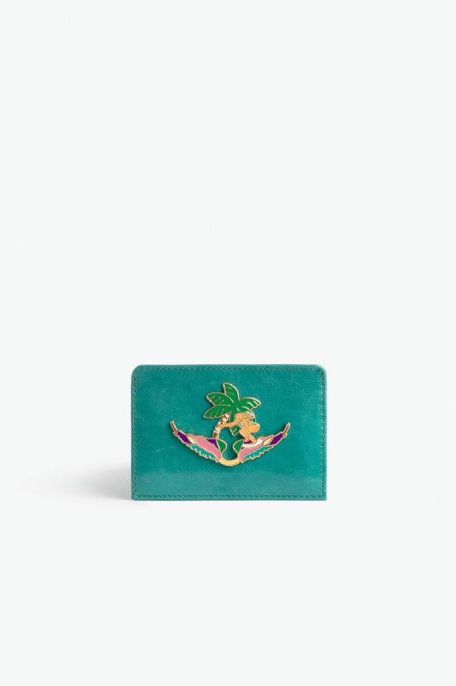 Femme zadig&voltaire Porte Carte | Porte-Cartes Zv Pass Vert