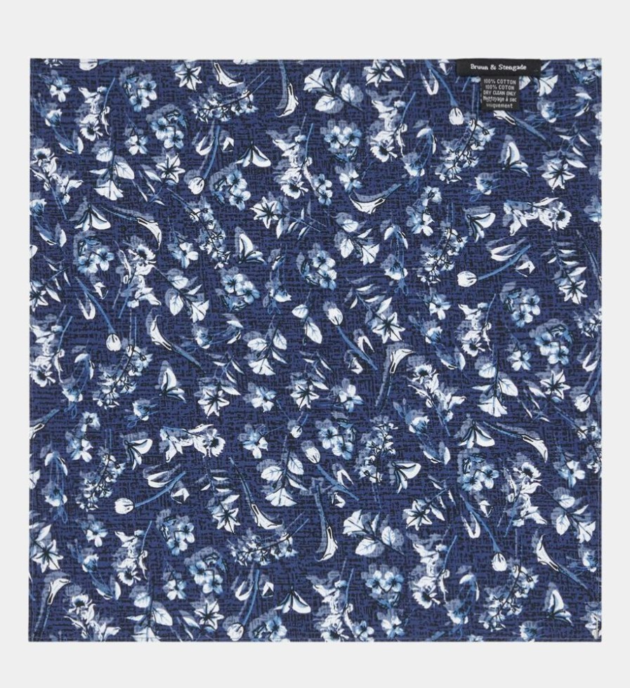 Femme galeries lafayette Pochettes | Pochette Fleurs Coton Bleu