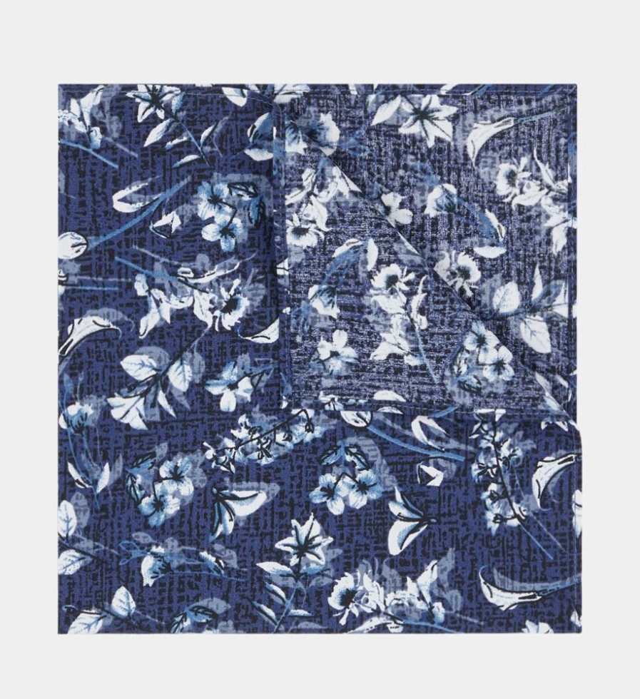 Femme galeries lafayette Pochettes | Pochette Fleurs Coton Bleu