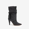 Femme iro Bottines & Boots | Bottines En Cuir Et A Strass Nori Noir