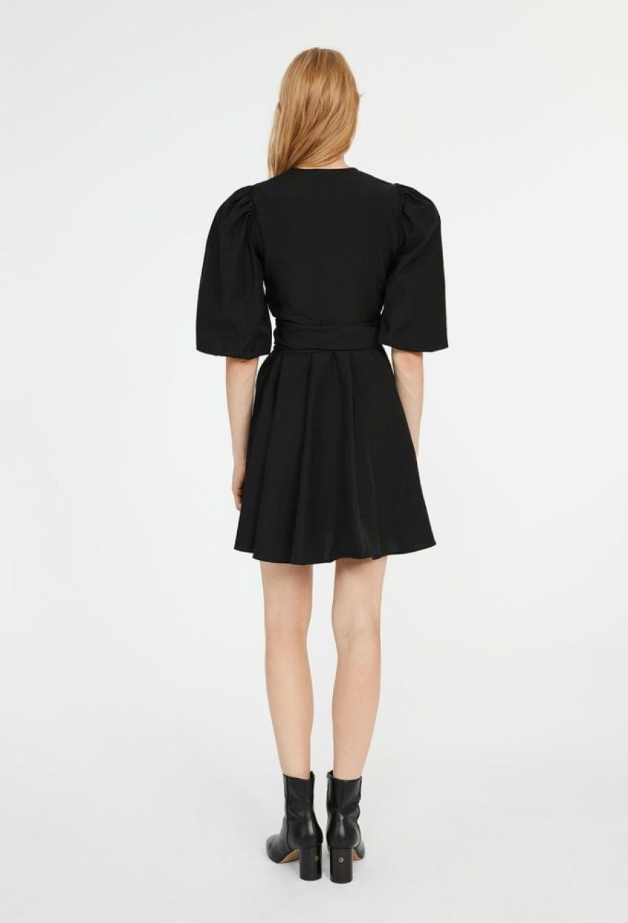 Femme claudie pierlot Robes & Jupes | Robe Courte Evasee Noir