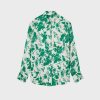 Femme figaret Chemises & Blouses | Chemise Charlotte Imprime Fleurs Vert