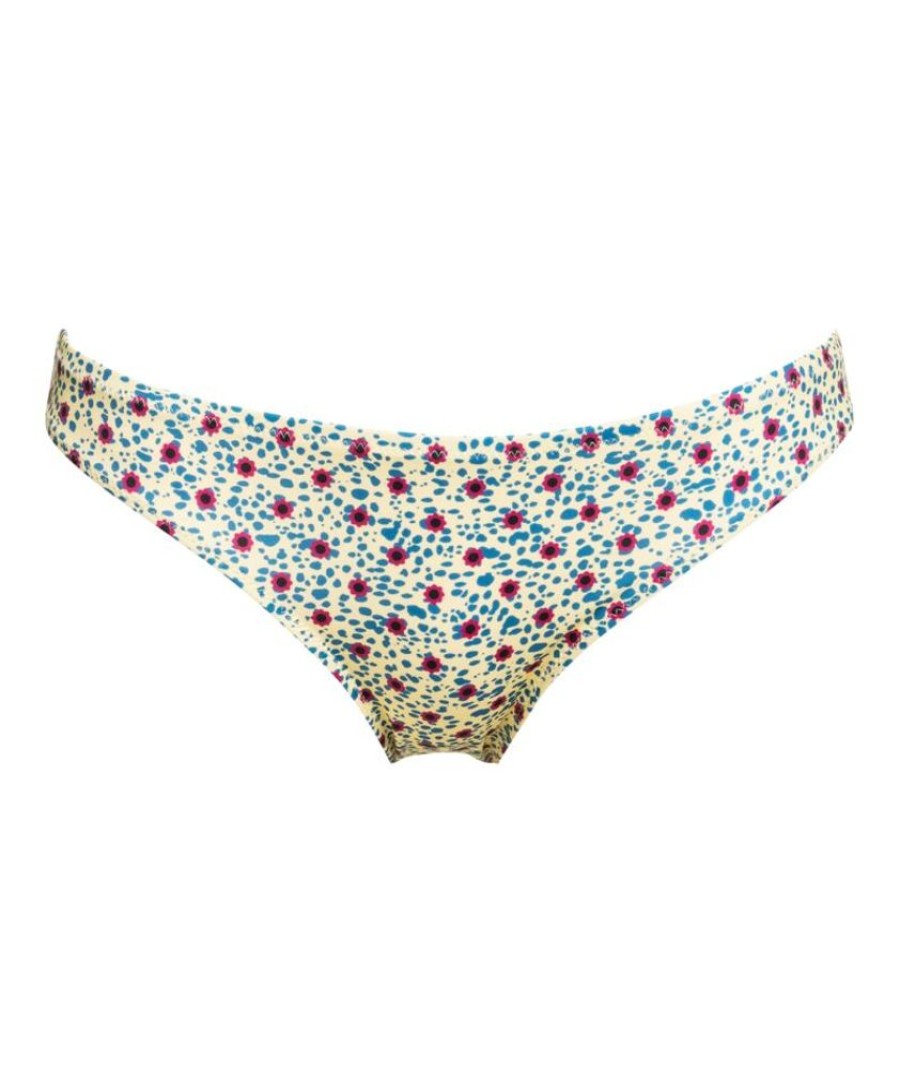 Femme quiksilver Maillots De Bain | Eqwx403012-Ydj6 - Classic Bottom Aop Jaune