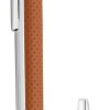 Homme s.t. dupont Stylos | Gamme Defi - Stylo Roller Defi Cuir Perfore Marron