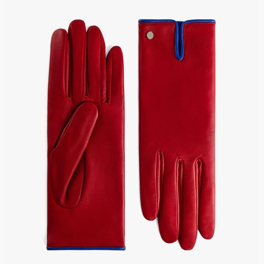 Femme le tanneur Gants | Gants Femme En Cuir D'Agneau Multicolore