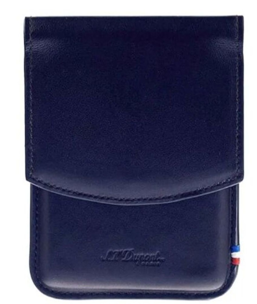 Homme s.t. dupont Accessoires Cigares | Etui Cigarettes Ou Cigarillos Cuir Bleu