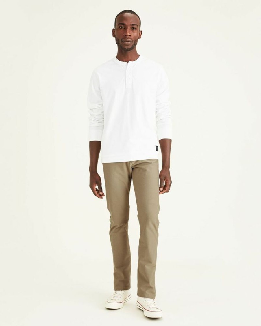 Homme dockers Pantalons | Chinos En Tricot De Confort, Ajustement Slim