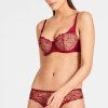 Femme aubade Soutien-Gorges | Soutien-Gorge Corbeille Coque Karl Lagerfeld X Aubade Rouge