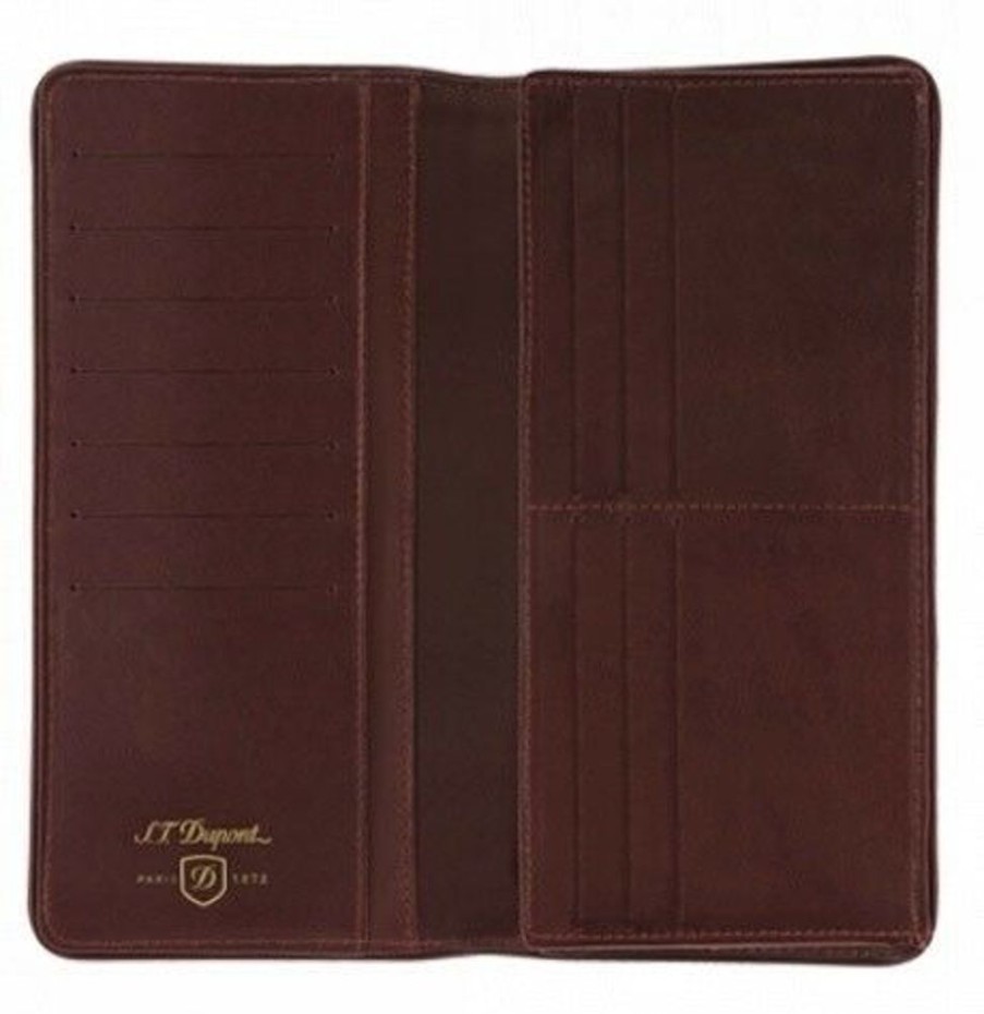 Homme s.t. dupont Petite Maroquinerie | Porte Cartes 13Cc Et Monnaie Iconic Long Beige