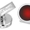 Homme s.t. dupont Costumes | Boutons De Manchettes Ronds Sunburst Rouge