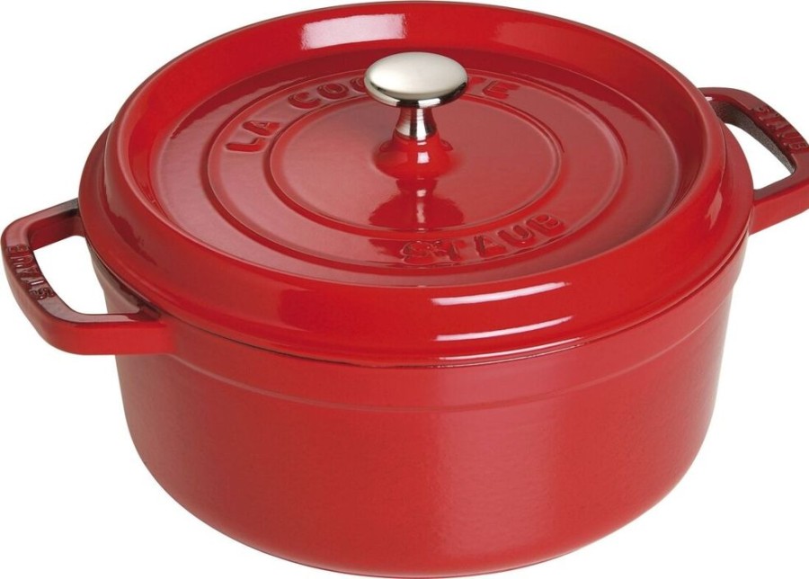 Maison staub Cuisine | Cocotte 24 Cm Cerise Second Choix Rouge