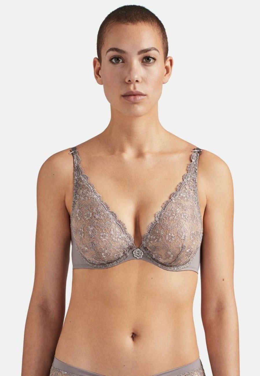 Femme aubade Soutien-Gorges | Soutien-Gorge Triangle Avec Armatures Secret De Charme Rose