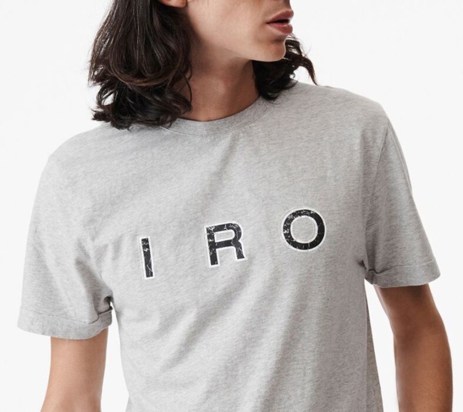 Femme iro T-Shirts | T-Shirt Imprime Col Rond Zeus Gris