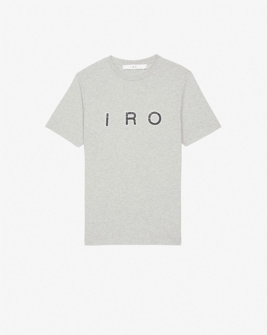 Femme iro T-Shirts | T-Shirt Imprime Col Rond Zeus Gris