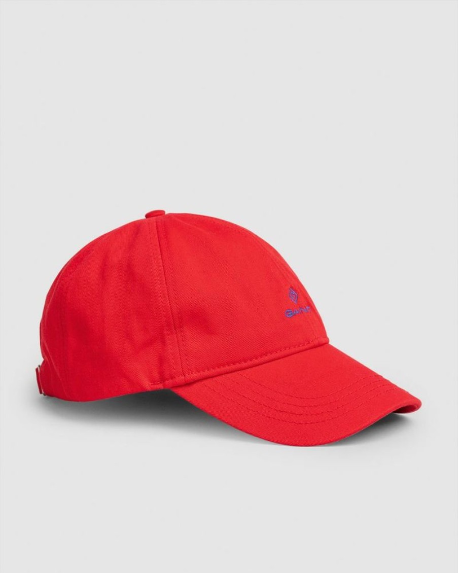 Homme gant Bonnets, Chapeaux Et Casquettes | Contrast Twill Cap Rouge