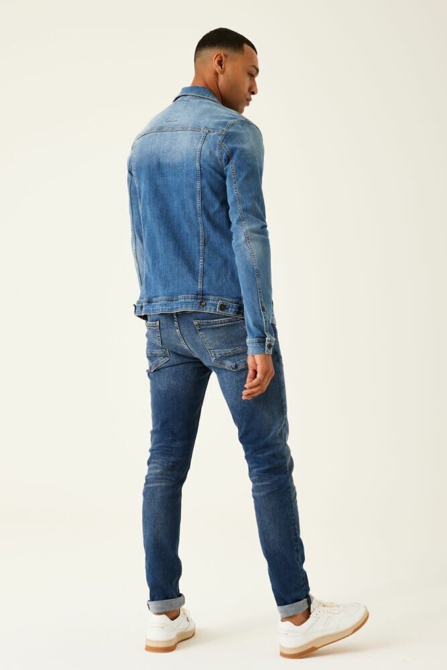 Homme garcia Manteaux & Vestes | Veste En Jeans Bleu