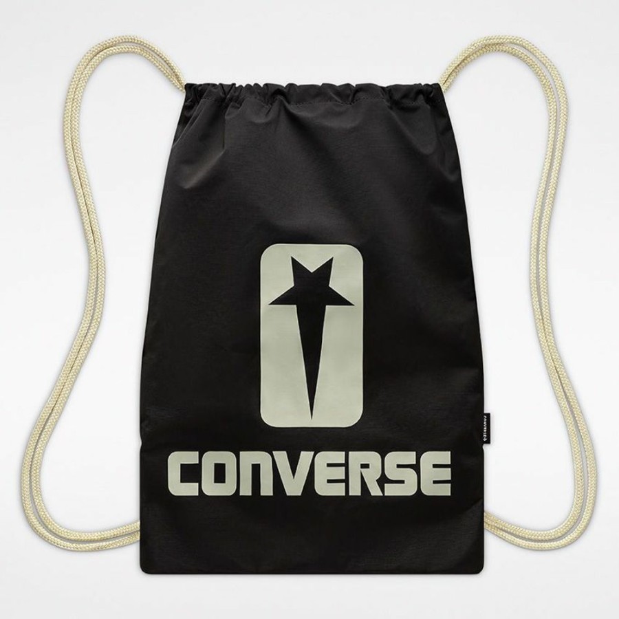 Homme converse Sacs A Dos | Drkshdw Drawstring Bag Black/Pelican Noir