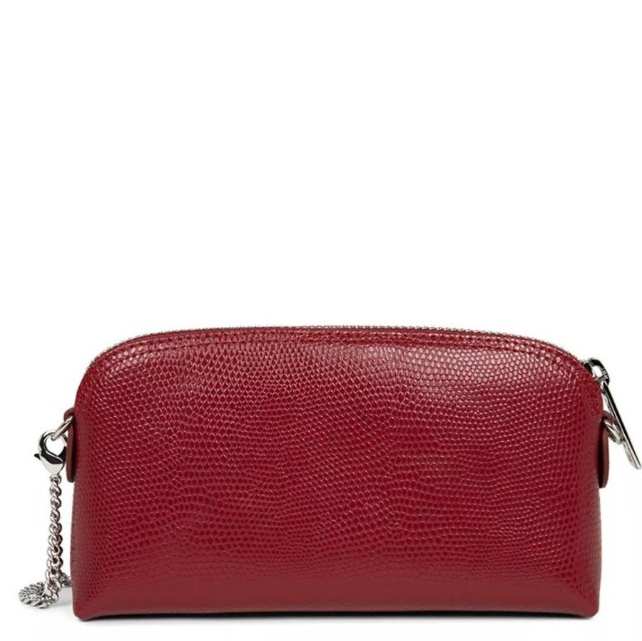 Femme lancaster Trousse De Toilette | Trousse Zippee Lucertola Rouge