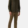 Homme boggi milano Pantalons | Jean En Coton Tencel Extensible Vert