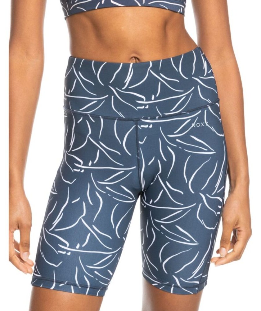 Femme roxy Leggings | Erjns03388-Xbbm - Keep Loving Love Printed Bleu