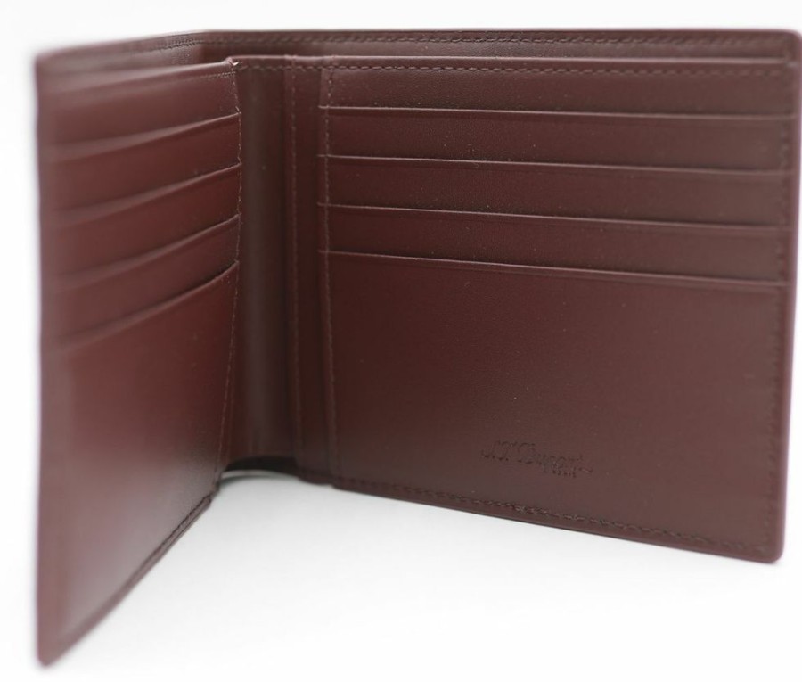 Homme s.t. dupont Petite Maroquinerie | Porte-Billets 8Cc Graine Bordeaux