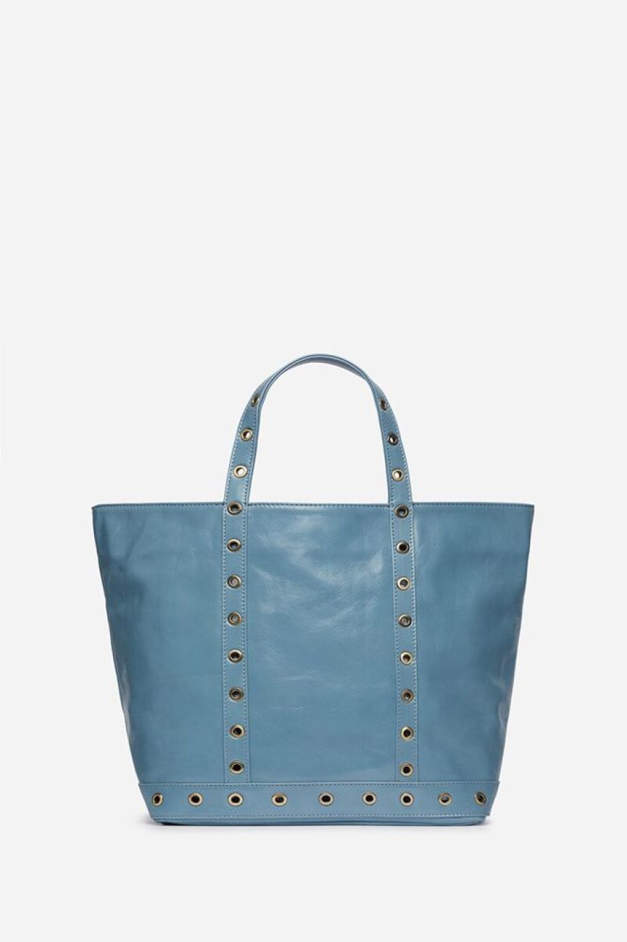 Femme vanessa bruno Sacs | Cabas M En Cuir Craquele Bleu