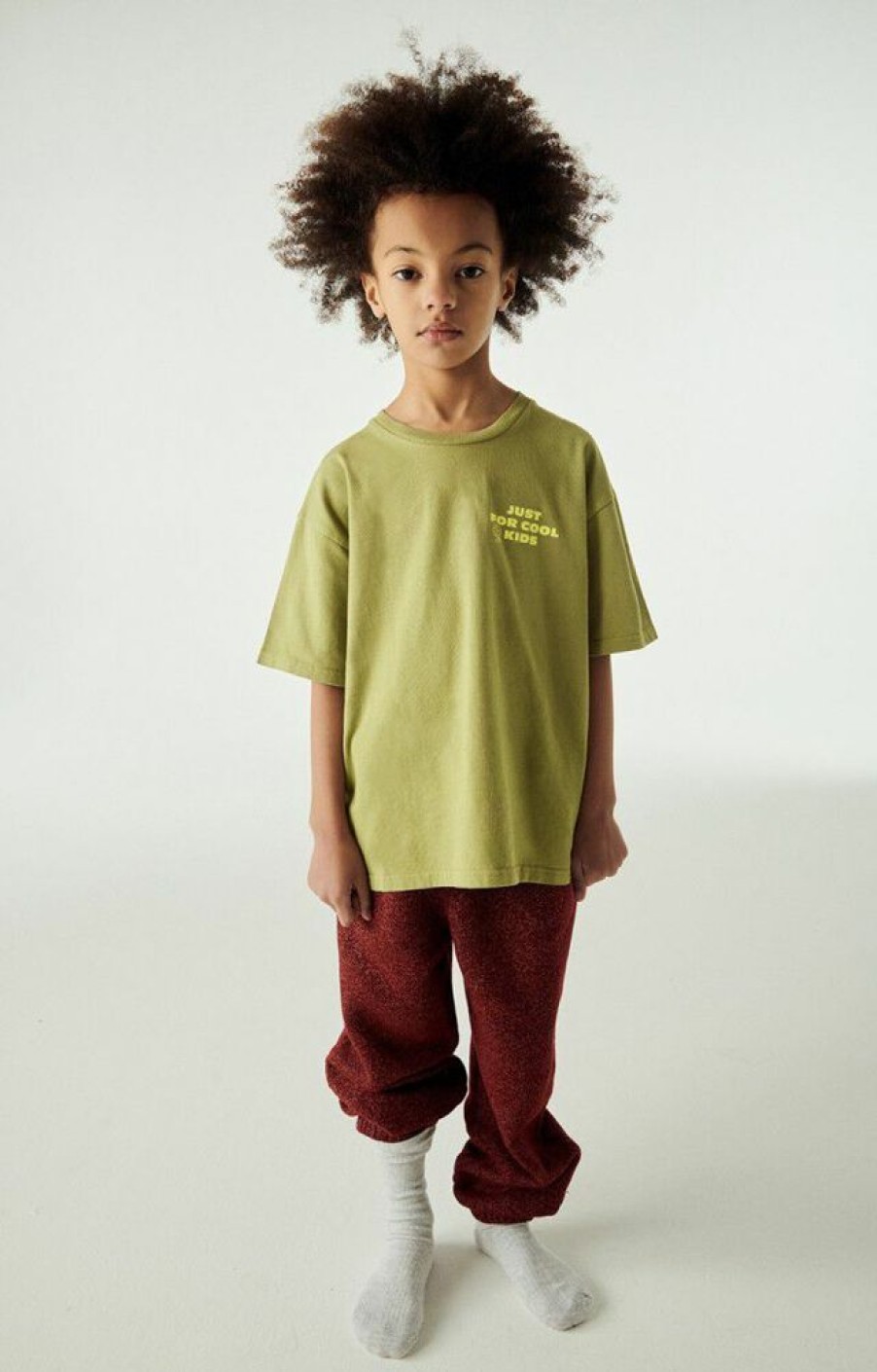 Enfant american vintage Tops & T-Shirts | T-Shirt Enfant Fizvalley Vert