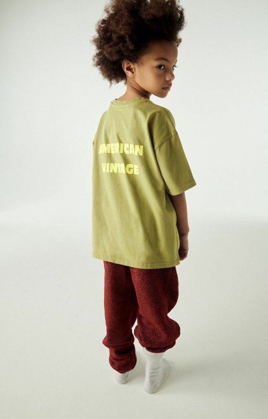 Enfant american vintage Tops & T-Shirts | T-Shirt Enfant Fizvalley Vert