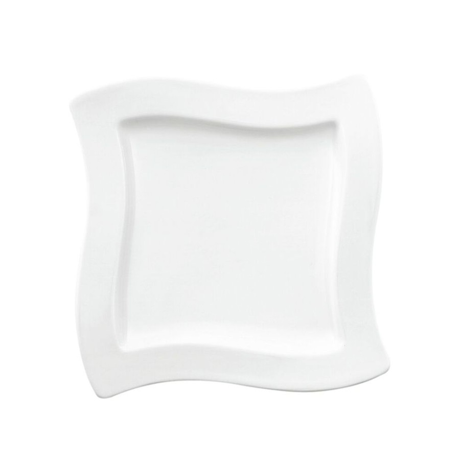 Maison villeroy & boch Art De La Table | Newwave Assiette A Dessert Carree 24X24Cm Blanc