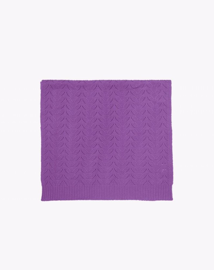 Femme eric bompard Echarpes & Foulards | Echarpe Torsades Legeres 175 Cm X 50 Cm - Accessoires - Allium Violet