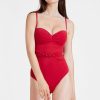 Femme aubade Maillots De Bain | Maillot De Bain Une Piece Ocean Cruise Rouge