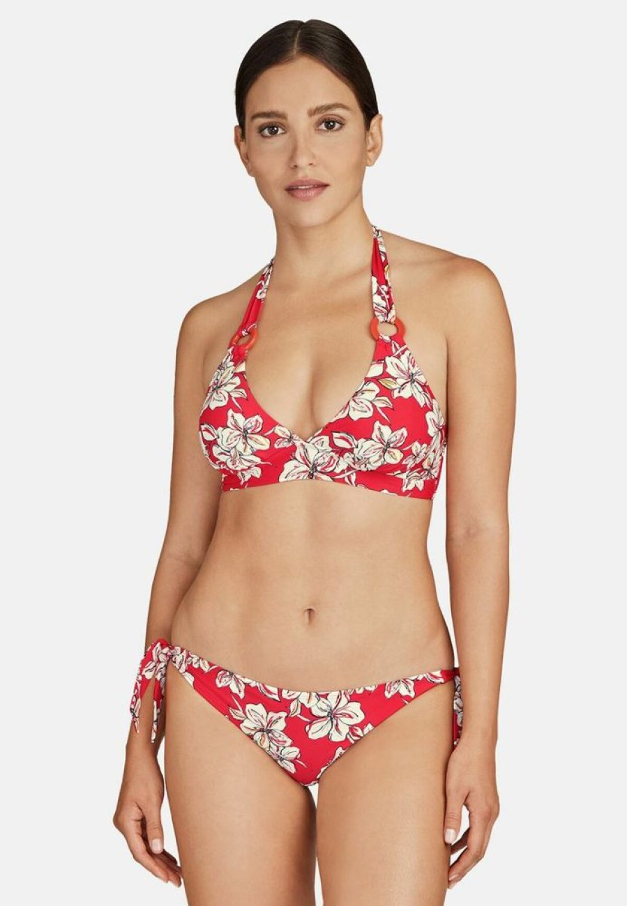 Femme aubade Culottes | Culotte De Maillot De Bain Mini-Coeur Parfums D'Ete Rouge