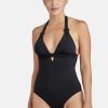 Femme aubade Maillots De Bain | Maillot De Bain Une Piece La Plage Ensoleillee Noir