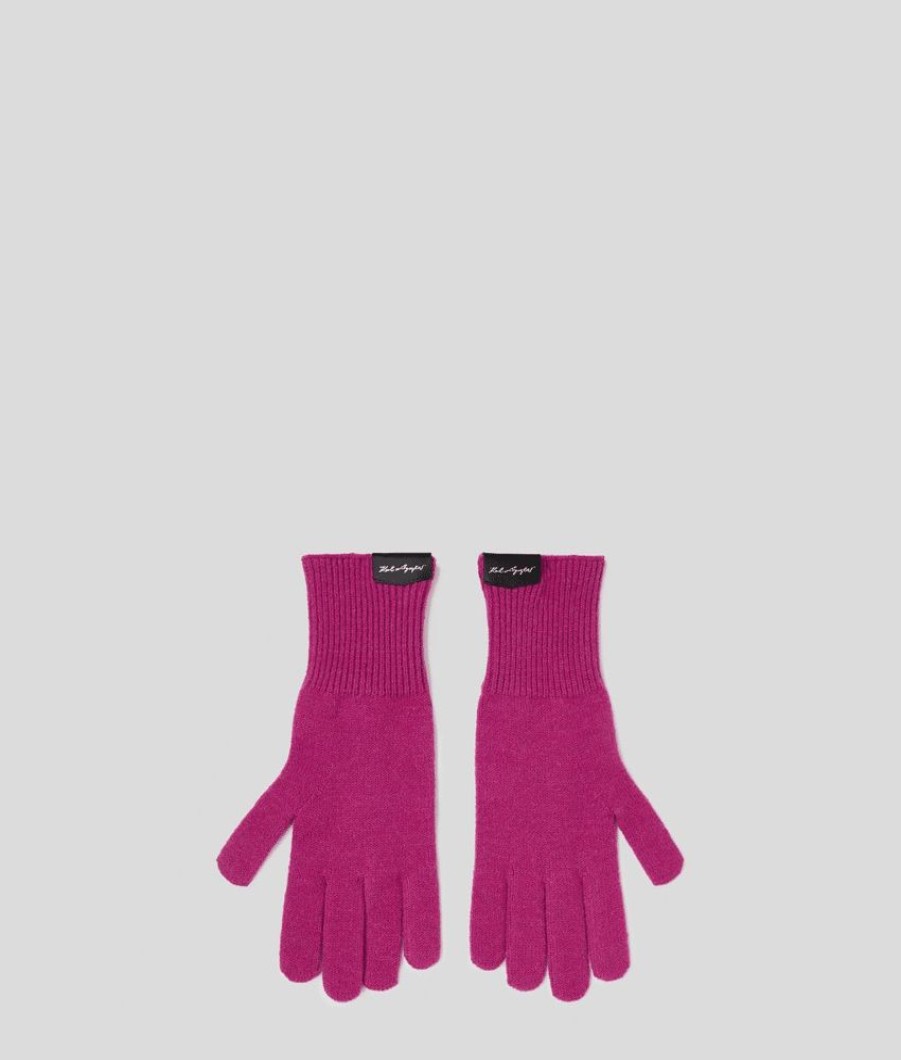 Femme karl lagerfeld Gants | K/Arrow Knit Gloves Rose