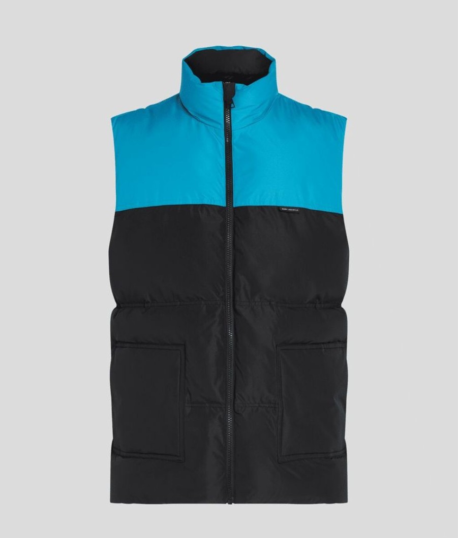 Homme karl lagerfeld Manteaux & Vestes | Puffer Gilet Jacket Noir