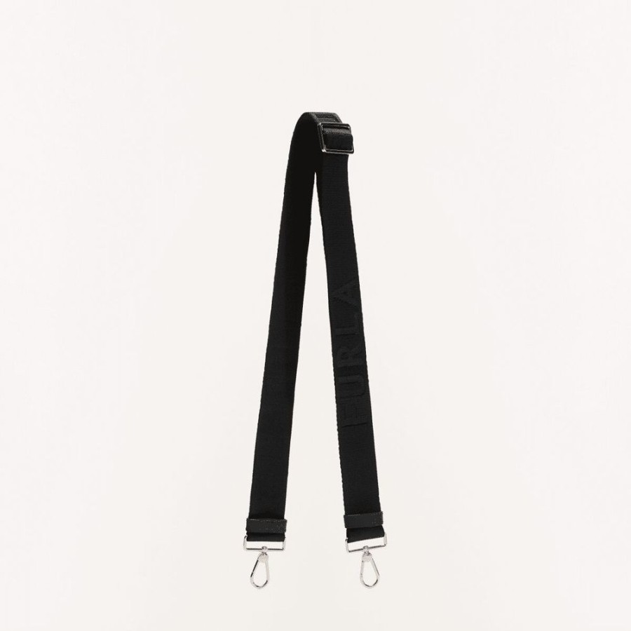 Femme furla Sacs | Classic Shoulder Strap - Nastro Logato+Vitello Sidney Noir